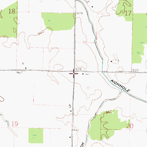 Topographic Map of Rogers School (historical), OH