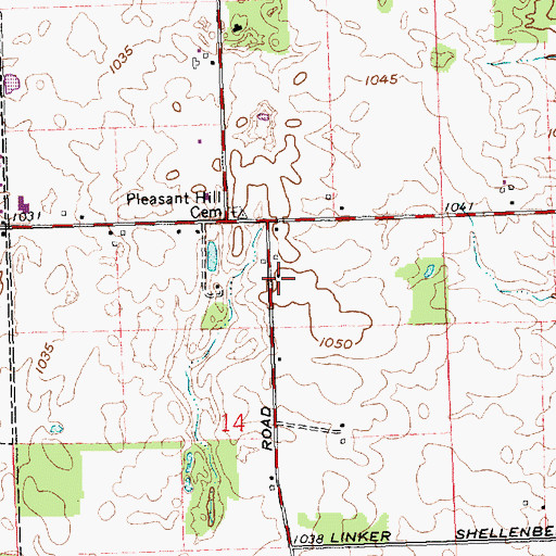 Topographic Map of School Number 4 (historical), OH