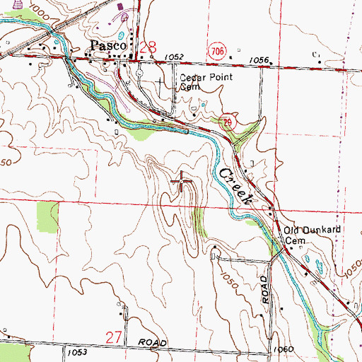 Topographic Map of School Number 5 (historical), OH