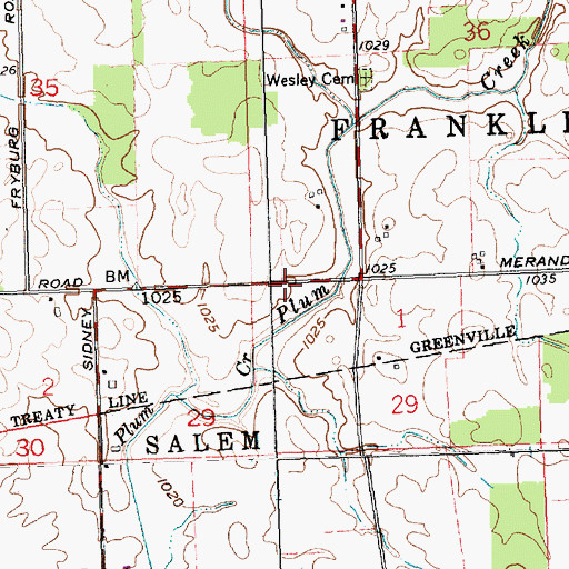 Topographic Map of School Number 5 (historical), OH