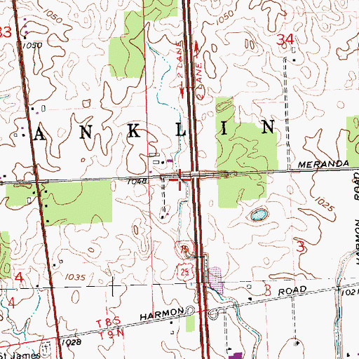 Topographic Map of School Number 8 (historical), OH