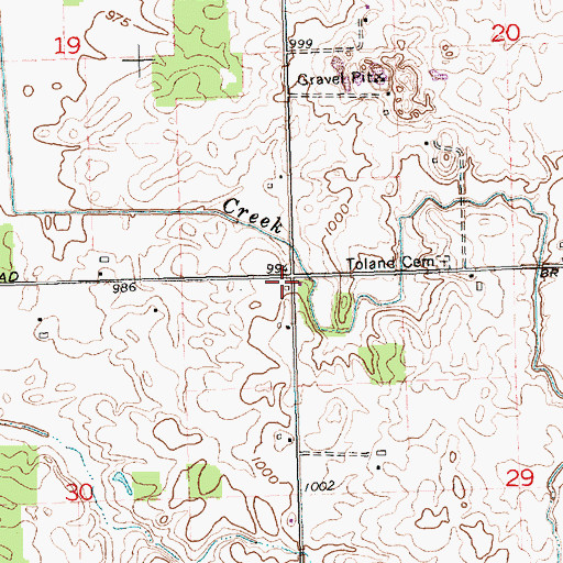 Topographic Map of School Number 9 (historical), OH