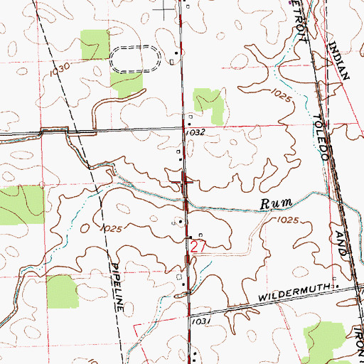 Topographic Map of School Number 10 (historical), OH