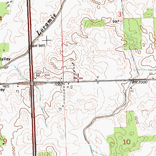 Topographic Map of School Number 10 (historical), OH