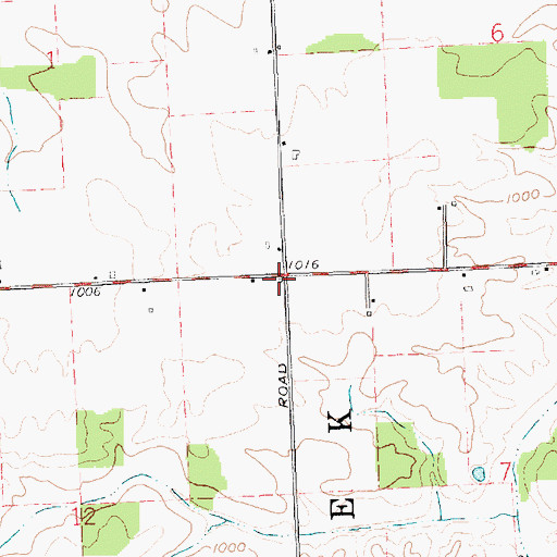 Topographic Map of Union School (historical), OH