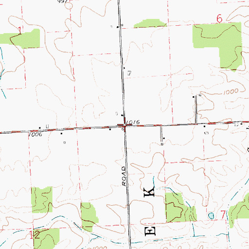 Topographic Map of Uno, OH