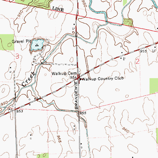 Topographic Map of Walkup School (historical), OH