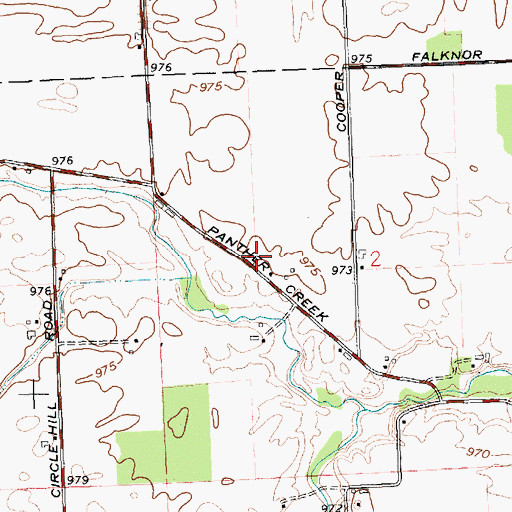 Topographic Map of Allfox School (historical), OH