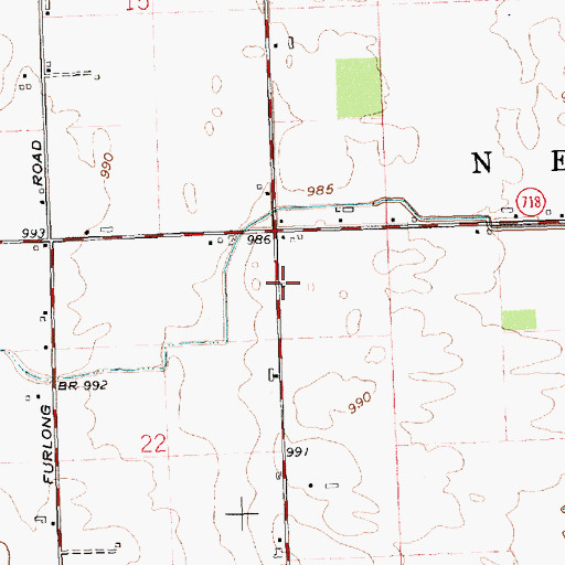 Topographic Map of Buckeye School (historical), OH