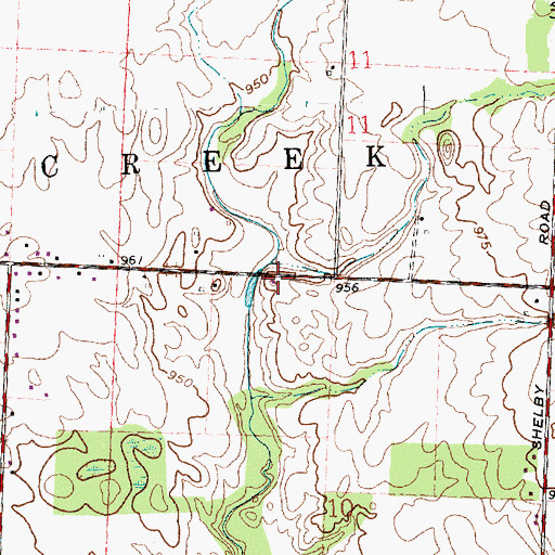 Topographic Map of Fairview School (historical), OH