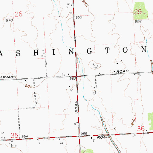 Topographic Map of Jimtown (historical), OH