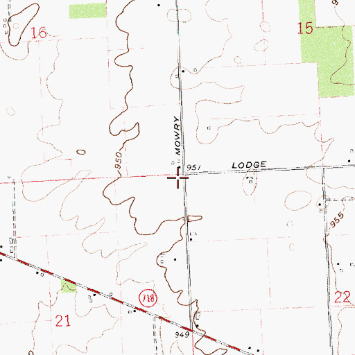 Topographic Map of Lickskillet School (historical), OH
