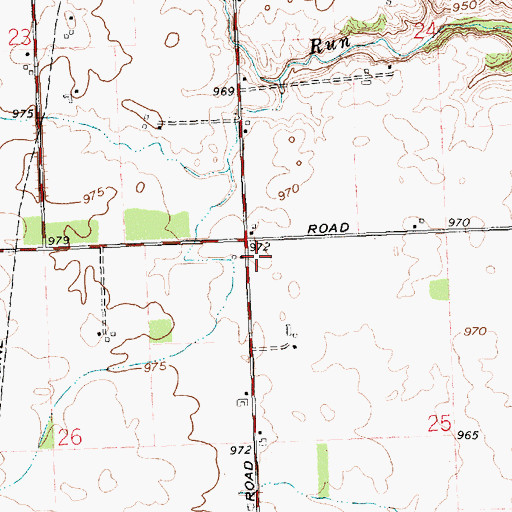 Topographic Map of Mole Hill School (historical), OH