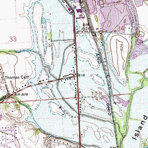 Topographic Map of School Number 1 (historical), OH