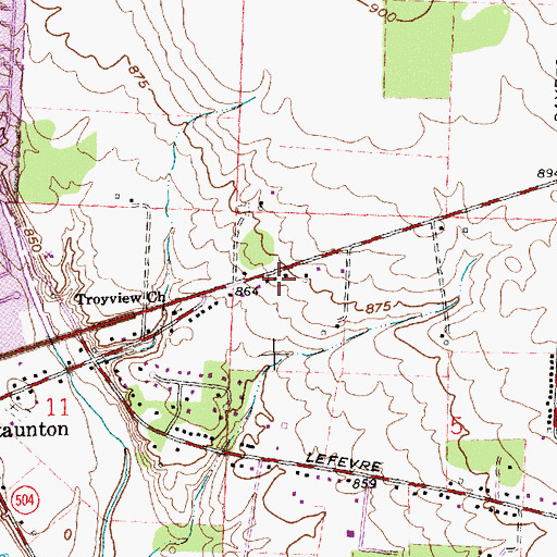Topographic Map of School Number 4 (historical), OH