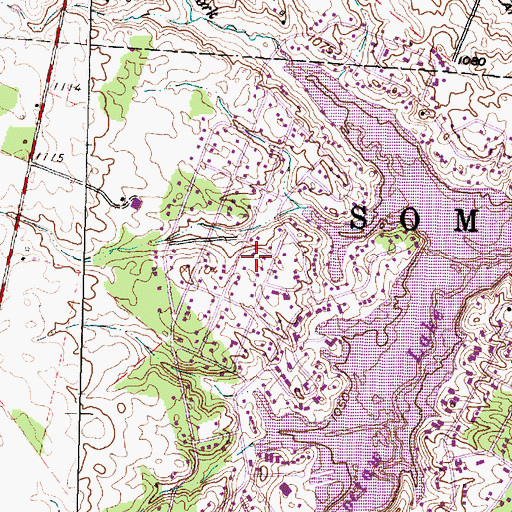 Topographic Map of Choctaw Lake Subdivision, OH