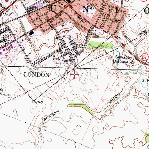 Topographic Map of Merri-Mac Park, OH