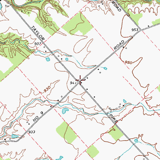 Topographic Map of Oak Grove School (historical), OH