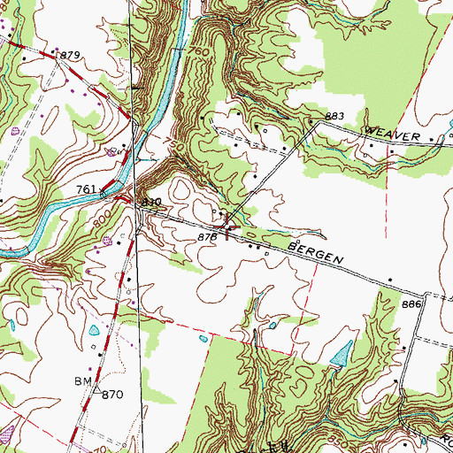 Topographic Map of Shumard School (historical), OH