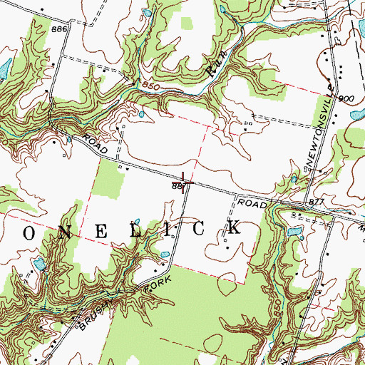 Topographic Map of Davis School (historical), OH