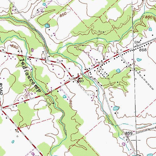 Topographic Map of Manila School (historical), OH