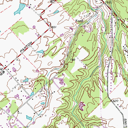 Topographic Map of Hickory Woods Golf Course, OH