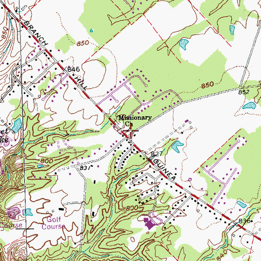 Topographic Map of Union School (historical), OH