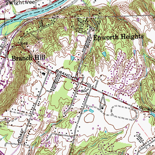 Topographic Map of School Number 11 (historical), OH