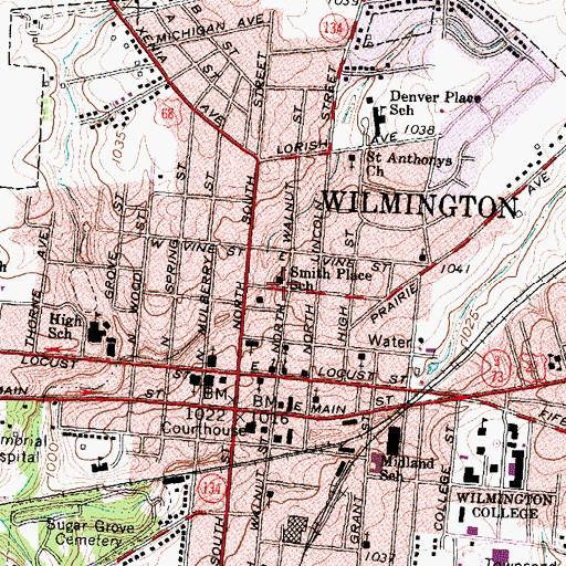 Topographic Map of Galvin Park, OH