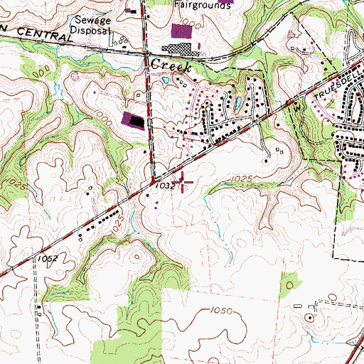 Topographic Map of Roy E Holmes Elementary School, OH