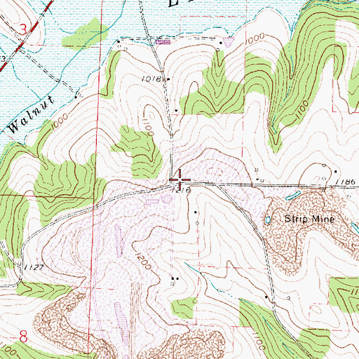Topographic Map of Germany School (historical), OH