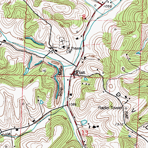 Topographic Map of Harshman School (historical), OH