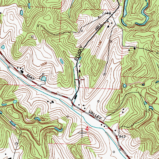 Topographic Map of May School (historical), OH