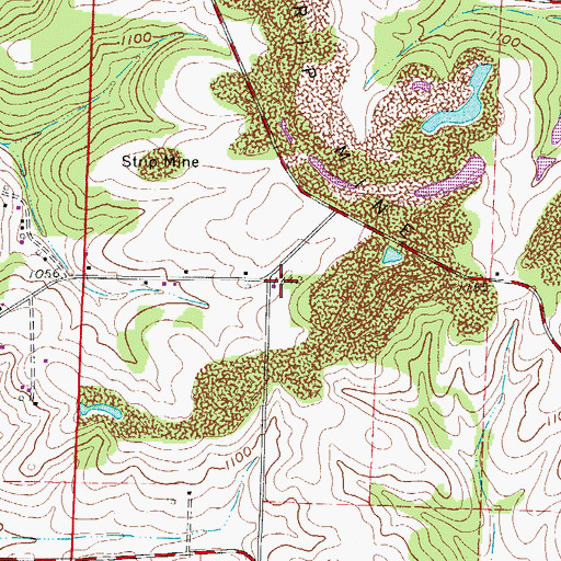 Topographic Map of Nebraska School (historical), OH