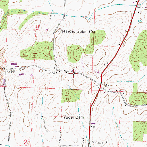 Topographic Map of School Number 1 (historical), OH