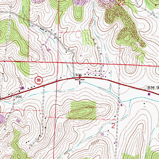 Topographic Map of School Number 2 (historical), OH