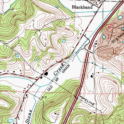 Topographic Map of School Number 3 (historical), OH