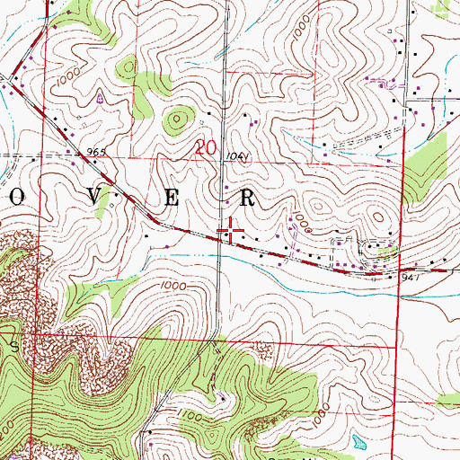Topographic Map of School Number 4 (historical), OH