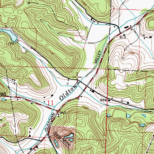Topographic Map of School Number 4 (historical), OH