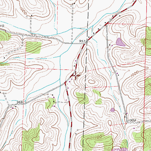 Topographic Map of School Number 12 (historical), OH