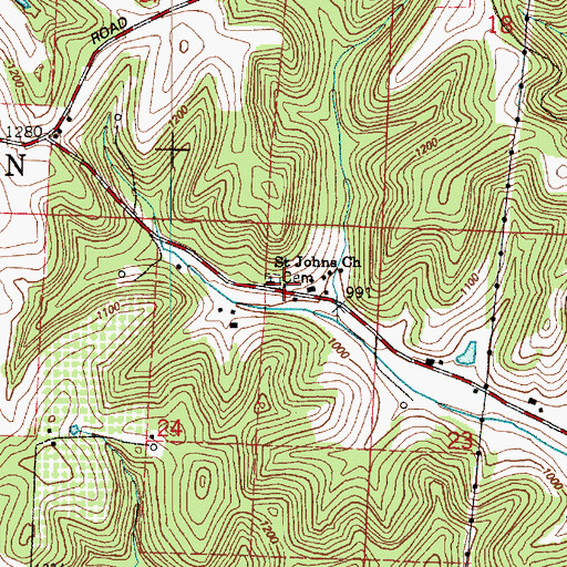 Topographic Map of Steiner School (historical), OH