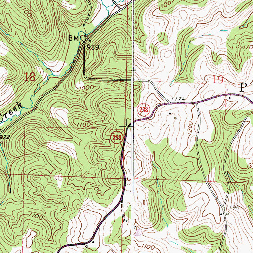 Topographic Map of Purdue School (historical), OH