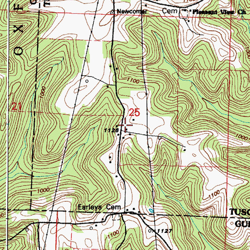 Topographic Map of Zion Church (historical), OH