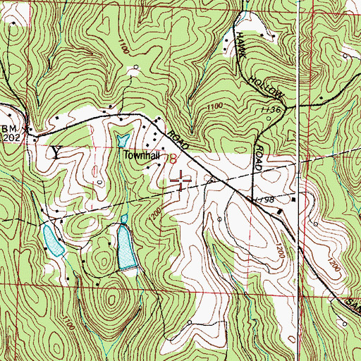 Topographic Map of Lanning School (historical), OH
