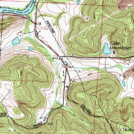 Topographic Map of Dutch Hollow School (historical), OH