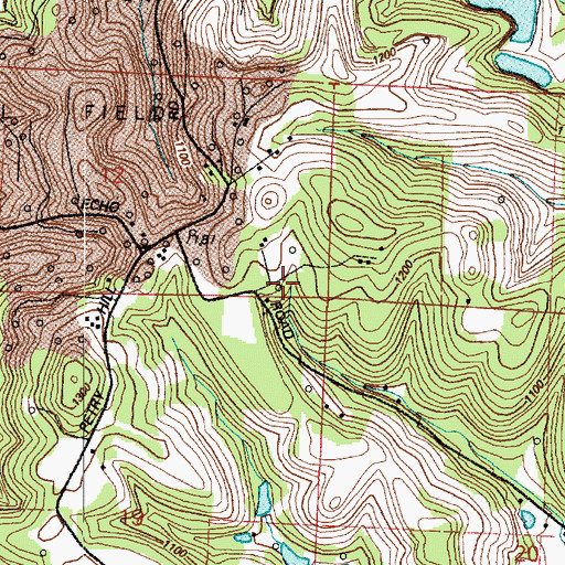 Topographic Map of Ross School (historical), OH