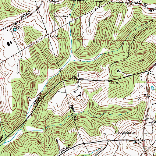 Topographic Map of School Number 4 (historical), OH