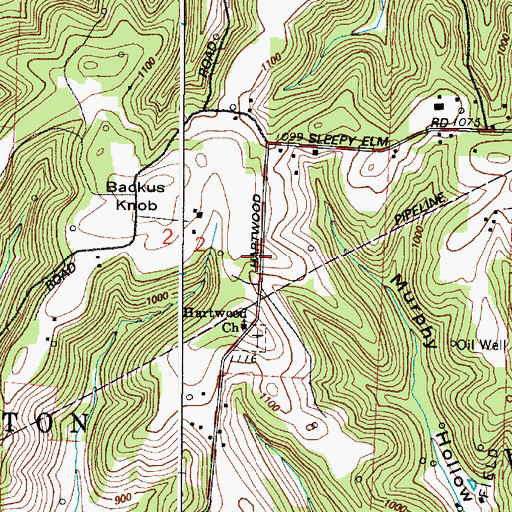 Topographic Map of School Number 3 (historical), OH