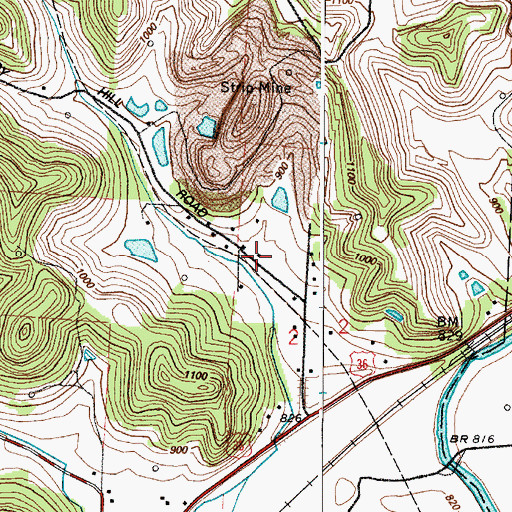 Topographic Map of Kappel School (historical), OH
