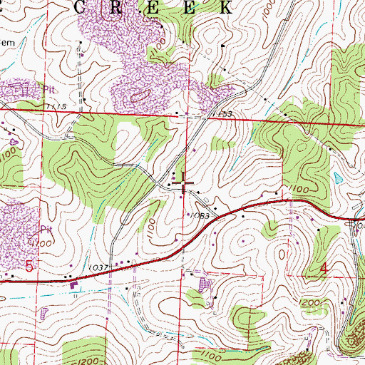 Topographic Map of School Number 5 (historical), OH
